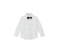 Popeline-Hemd mit abnehmbarer Fliege 140 weiß