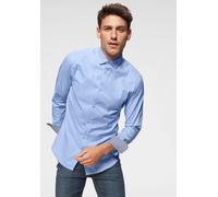 Langarmhemd SELECTED "SLHSLIMNEW-MARK SHIRT LS NOOS", Herren, Gr. XL, N-Gr, blau (light blau), Web, Obermaterial: 100% Baumwolle, unifarben, 1-Knopf-Manschette, Hemden Langarmhemd (25915918-XL)