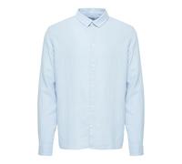 Langarmhemd SOLID "Langarmhemd SDEnea", Herren, Gr. L, N-Gr, blau (chambray blau), Obermaterial: 58% Leinen LI. 42% Viskose CV., Hemden (37580022-L) chambray blau