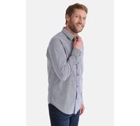 Langarmhemd STOOKER MEN "HUGH Hemd Langarm Regular Fit", Herren, Gr. 3XL, US-Größen, lightblau minmal aop, Stoff, 60% Baumwolle, 40% Polyester, regular fit, Hemden, Langarm Hemd Regular Fit für Herren
