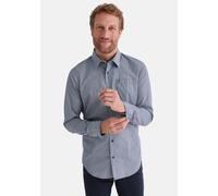 Langarmhemd STOOKER MEN "HUGH Hemd Langarm Regular Fit", Herren, Gr. 3XL, US-Größen, navy dots, Web, 60% Baumwolle, 40% Polyester, regular fit, Hemden, Langarm Hemd Regular Fit für Herren (77735266-XX