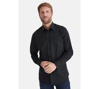 Langarmhemd STOOKER MEN "HUGH Hemd Langarm Regular Fit", Herren, Gr. L, US-Größen, schwarz, Stoff, 60% Baumwolle, 40% Polyester, regular fit, Hemden, Langarm Hemd Regular Fit für Herren (54490757-L) s