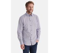 Langarmhemd STOOKER MEN "HUGH Hemd Langarm Regular Fit", Herren, Gr. M, US-Größen, blau geometric, Stoff, 60% Baumwolle, 40% Polyester, regular fit, Hemden, Langarm Hemd Regular Fit für Herren (224605