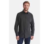 Langarmhemd STOOKER MEN "HUGH Hemd Langarm Regular Fit", Herren, Gr. XXL, US-Größen, anthra structure, Stoff, 60% Baumwolle, 40% Polyester, regular fit, Hemden, Langarm Hemd Regular Fit für Herren (43