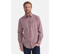 Langarmhemd STOOKER MEN "HUGH Hemd Langarm Regular Fit", Herren, Gr. XXL, US-Größen, bordeaux check, Stoff, 60% Baumwolle, 40% Polyester, regular fit, Hemden, Langarm Hemd Regular Fit für Herren (4284