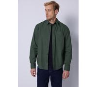 Langarmhemd STREET ONE MEN, Herren, Gr. 3XL (48), US-Größen, grün (soft olive grün), Web, 100% Baumwolle, unifarben, normal normal, V-Ausschnitt, abgesteppt, Hemden, aus reiner Baumwolle (65097716-XXX