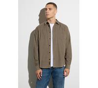 Langarmhemd STREET ONE MEN, Herren, Gr. XL (44), US-Größen, braun (mocha braun), Cord, 100% Baumwolle, unifarben, normal normal, V-Ausschnitt, Bündchen, Hemden, aus reiner Baumwolle (18750463-XL) moch