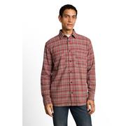 Langarmhemd TOM TAILOR, Herren, Gr. M, N-Gr, rot (rot based mint check), Web, Obermaterial: 100% Baumwolle, regular fit taillenbedeckt, Manschette, Hemden, mit Brusttaschen (52382118-M) rot based mint