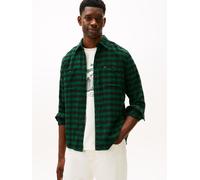 Tommy Hilfiger Regular Fit Freizeithemd aus reiner Baumwolle Modell 'BUFFALO' in Dunkelgruen, Größe L