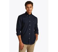 Langarmhemd TOMMY HILFIGER "CORE FLEX POPLIN SOLID Regular Fit SHIRT", Herren, Gr. 3XL, N-Gr, blau (desert sky), Web, Obermaterial: 100% Baumwolle, regular fit, Manschette, Hemden (59358119-XXXL) dese