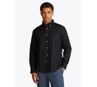 Tommy Hilfiger Herren CORE Flex POPLIN Solid RF Shirt MW0MW39988 L/S Shirt, Schwarz, XL, Schwarz (Schwarz), XL