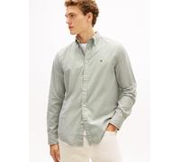 Langarmhemd TOMMY HILFIGER "CORE FLEX POPLINE CLASSIC STRIPE", Herren, Gr. XL, N-Gr, mountain pine, stripe, Web, Obermaterial: 100% Baumwolle, regular fit normal, 1-Knopf-Manschette, Hemden, regular f