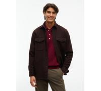 Langarmhemd TOMMY HILFIGER "CPO CLASSIC FIT ICON COLLAR", Herren, Gr. XXL (58), N-Gr, braun (chocolate), Web, Obermaterial: 60% Polyester, 40% Wolle, relaxed fit normal, 1-Knopf-Manschette, Hemden, mi