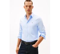 Langarmhemd TOMMY HILFIGER "DOBBY", Herren, Gr. XXL, N-Gr, blau (sweet blau), Web, Obermaterial: 98% Baumwolle, 2% Elasthan, slim fit, 1-Knopf-Manschette, Hemden, Slim Fit, Button-down-Kragen (2837882