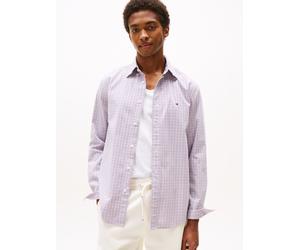Langarmhemd TOMMY HILFIGER "FLEX POPLIN SMALL TARTAN SHIRT", Herren, Gr. XXL, N-Gr, classic pink, multi check, Web, Obermaterial: 100% Baumwolle, regular fit, 1-Knopf-Manschette, Hemden, regular fit,