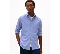 Langarmhemd TOMMY HILFIGER "HERITAGE OXFORD GINGHAM", Herren, Gr. M, N-Gr, royal blau, check, Web, Obermaterial: 100% Baumwolle, regular fit, Manschette, Hemden, Regular fit, Button-down-Kragen, karie