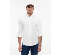Langarmhemd TOMMY HILFIGER "SOLID HERITAGE OXFORD Regular Fit", Herren, Gr. M, N-Gr, weiß (optic weiß), Web, Obermaterial: 100% Baumwolle, regular fit, Manschette, Hemden, Regular Fit Oxford Casual (2