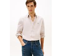 Langarmhemd TOMMY HILFIGER "SOLID HERITAGE OXFORD Regular Fit SHIRT", Herren, Gr. S, N-Gr, safari canvas, Web, Obermaterial: 100% Baumwolle, Hemden (23363805-S) safari canvas