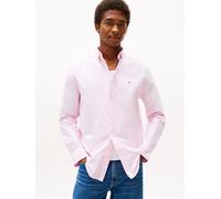 Langarmhemd TOMMY HILFIGER "SOLID HERITAGE OXFORD Regular Fit SHIRT", Herren, Gr. L, N-Gr, rose petal, Web, Obermaterial: 100% Baumwolle, Hemden (62641629-L) rose petal