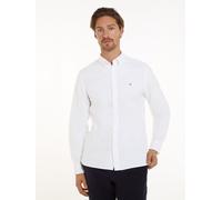 Tommy Hilfiger Langarmhemd Solid Heritage Oxford MW0MW35774 Weiß Größe S