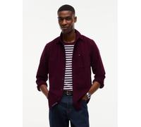 Langarmhemd TOMMY JEANS "REGULAR BABY CORDUROY SHIRT", Herren, Gr. XL (54/56), N-Gr, calypso berry, Web, Obermaterial: 100% Baumwolle, regular fit normal, Rundhals, eingesetzt Manschette, Hemden, Regu