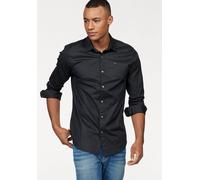 Tommy Jeans Herren Tjm Original Stretch Shirt Dm0dm04405 Langarmhemden Gewebte Oberteile, Black (Tommy Black), L EU