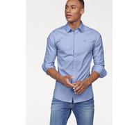 Langarmhemd TOMMY JEANS "Sabim Stretch Shirt", Herren, Gr. M, N-Gr, blau (lavender lustre), Web, Obermaterial: 97% Baumwolle, 3% Elasthan, unifarben, schmal normal, Rundhals, eingesetzt 2-Knopf-Mansch
