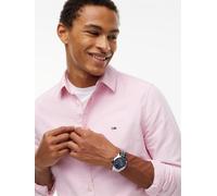 Langarmhemd TOMMY JEANS "SLIM OXFORD SHIRT", Herren, Gr. XL (54/56), N-Gr, rose tea, Web, Obermaterial: 100% Baumwolle, slim fit normal, Rundhals, eingesetzt Manschette, Hemden, Slim fit mit Hemdkrage