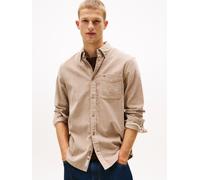 Langarmhemd TOMMY JEANS "TJM BABY CORD SHIRT EXT", Herren, Gr. XXXL (60/62), N-Gr, beige (coastal taupe), Cord, Obermaterial: 100% Baumwolle, regular fit hüftbedeckend, 1-Knopf-Manschette, Hemden, Cor