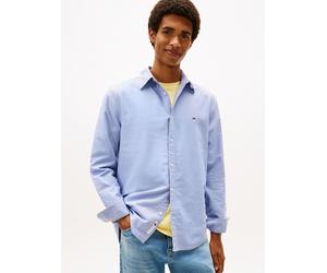 Langarmhemd TOMMY JEANS "TJM OXFORD", Herren, Gr. XXXL (60/62), N-Gr, nordic iris, Web, Obermaterial: 100% Baumwolle, regular fit, Manschette, Hemden, regular fit, Button-down-Kragen, basic (69165062-