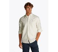 Tommy Jeans Herren TJM Reg Oxford EXT Dm0dm21298 L/S Shirt, White (Ecru), L EU