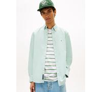 Langarmhemd TOMMY JEANS "TJM REGULAR OXFORD", Herren, Gr. XXL, N-Gr, bahama grün, Web, Obermaterial: 100% Baumwolle, regular fit normal, Rundhals, eingesetzt 1-Knopf-Manschette mit Schlitz, Hemden, Mi