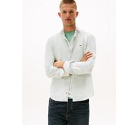 Langarmhemd TOMMY JEANS "TJM SLIM STRIPE OXFORD SHIRT EXT", Herren, Gr. XXL, N-Gr, cloudy jade stripe, Web, Obermaterial: 100% Baumwolle, casual, slim fit normal, Rundhals, Langarm Ärmel mit Ärmelschl