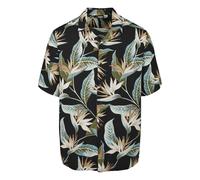 Urban Classics Resort Shirt Blossoms – Herren – Schwarz – Größe S