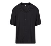 Langarmhemd URBAN CLASSICS "Urban Classics Herren Loose Viscose Shirt", Herren, Gr. M, US-Größen, schwarz, 100% Viskose, mehrfarbig, Hemden (37341931-M) schwarz