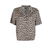 Langarmhemd URBAN CLASSICS "Urban Classics Ladies Leo Resort Shirt", Damen, Gr. M, US-Größen, leo, 100% Polyester, normal, Hemden Langarmhemd (22983450-M)