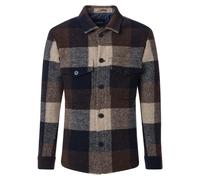 Langarmhemd VENTI "VENTI Hemdjacke uni", Herren, Gr. 58, Normalgrößen, beige, 95% Polyester, 5% Wolle, unifarben, Hemden (47889817-58) beige