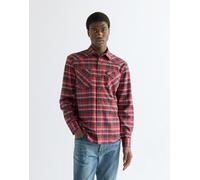 Langarmhemd WRANGLER "WESTERN SHIRT", Herren, Gr. 3XL, N-Gr, rot (syrah), Web, Obermaterial: 68% Baumwolle, 30% Polyester, 2% Elasthan, regular fit normal, Ärmel mit Ärmelschlitz Manschette mit Druckk