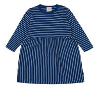 Langarmkleid Rippe marine gestreift 98/104