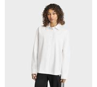 Langarmshirt ADIDAS ORIGINALS "3-STREIFEN HEMD", Damen, Gr. XL, weiß (clowhi, clowhi), Obermaterial: 100% Baumwolle, Shirts Langarmshirt, lockere Passform, sportlicher Stil (35871731-XL) clowhi, clowh