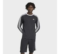 Langarmshirt ADIDAS ORIGINALS "3S LS TEE", Damen, Gr. S, schwarz, Obermaterial: 100% Baumwolle, Rundhals, Shirts Langarmshirt (73718852-S) schwarz