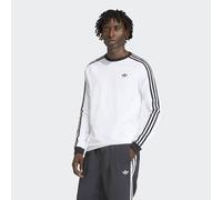 Langarmshirt ADIDAS ORIGINALS "3-STREIFEN LONGSLEEVE", Damen, Gr. S, weiß, Obermaterial: 100% Baumwolle, Rundhals, Shirts Langarmshirt (94061827-S) weiß