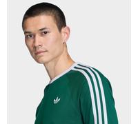 Langarmshirt ADIDAS ORIGINALS "3S LS TEE", Damen, Gr. XL, collegiate grün, Obermaterial: 100% Baumwolle, Shirts Langarmshirt (20252215-XL) collegiate grün