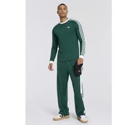 Langarmshirt ADIDAS ORIGINALS "3-STREIFEN LONGSLEEVE", Herren, Gr. XXL, collegiate grün, Obermaterial: 100% Baumwolle, Rundhals, Shirts Langarmshirt (20252215-XXL) collegiate grün