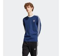 Langarmshirt ADIDAS ORIGINALS "ADICOLOR CLASSICS 3STREIFEN LONGSLEEVE", Herren, Gr. XXL, blau (night indigo), Jersey, Obermaterial: 100% Baumwolle, Rundhals, Shirts Langarmshirt (82342452-XXL) night i