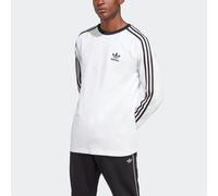 Langarmshirt ADIDAS ORIGINALS "ADICOLOR CLASSICS 3STREIFEN LONGSLEEVE", Herren, Gr. XXL, weiß, Jersey, Obermaterial: 100% Baumwolle, bestickt, Rundhals, Shirts Langarmshirt (40697952-XXL) weiß