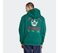 Langarmshirt ADIDAS ORIGINALS "GRAPHIC HOODIE", Herren, Gr. L, grün (collegiate grün), Obermaterial: 70% Baumwolle, 30% Polyester, normal, Rundhals, Shirts Langarmshirt, sportlicher Stil, Rundhalsauss