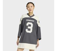 Langarmshirt ADIDAS ORIGINALS "WMS JERSEY DRES", Damen, Gr. XS, utility schwarz, Obermaterial: 100% Polyester, normal, V-Ausschnitt, Shirts Langarmshirt (72105656-XS) utility schwarz