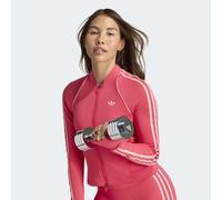 Langarmshirt ADIDAS PERFORMANCE "ADIDAS ORIGINALS SUPERSTAR MIDLAYER-HEMD", Damen, Gr. M, pink (power pink), Obermaterial: 89% Polyester, 11% Elasthan, normal, Rundhals, Shirts Langarmshirt, Schmal ge
