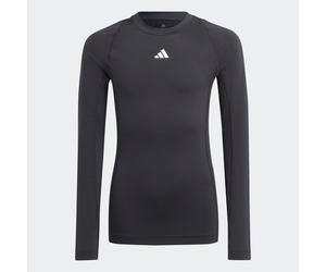 Langarmshirt ADIDAS PERFORMANCE "TF LS TEE Y", Jungen, Gr. 128, schwarz, Obermaterial: 88% Polyester, 12% Elasthan, Rundhals, Shirts Langarmshirt (40978558-128) schwarz